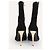Balmain Botines de ante negro con punta abierta - vista 3