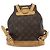 Louis Vuitton Vintage Montsouris Monogram Canvas MM Marron - vue 2