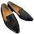 Chanel Ballerine in pelle nera con punta vernice Nero