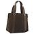 Bulgari Borsa BVLGARI Logo Mania Tela Marrone Argento Auth BA12368