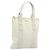 Bolso Tote Salvatore Ferragamo Nylon Blanco Plata Auténtico bs34557