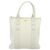 Bolso Tote Salvatore Ferragamo Nylon Blanco Plata Auténtico bs34557 - vista 13