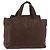 Borsa PRADA in pelle marrone oro Auth bs34862 D'oro