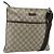Borsa a tracolla GUCCI GG Supreme PVC Beige Argento 141626 Auth bs34913
