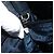 Borsa a Spalla con Catena PRADA in Pelle Blu Navy e Oro Auth 177855A D'oro - vista 12