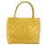 CHANEL Standard Tote Bag Lackleder Gelb CC Auth 177242 - Ansicht 13
