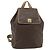 Céline Zaino CELINE Macadam Canvas PVC Pelle Marrone Oro Auth fm5320 D'oro