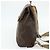 Céline Zaino CELINE Macadam Canvas PVC Pelle Marrone Oro Auth fm5320 D'oro - vista 4
