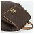 Céline Zaino CELINE Macadam Canvas PVC Pelle Marrone Oro Auth fm5320 D'oro - vista 6