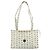 Bolsa Tote MCM Vicetos Logogram PVC Branco Ouro Auth 178496 Dourado - vista 2