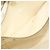 Bolsa Tote MCM Vicetos Logogram PVC Branco Ouro Auth 178496 Dourado - vista 21