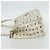 Bolsa Tote MCM Vicetos Logogram PVC Branco Ouro Auth 178496 Dourado - vista 4