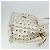 Bolsa Tote MCM Vicetos Logogram PVC Branco Ouro Auth 178496 Dourado - vista 5