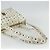 Bolsa Tote MCM Vicetos Logogram PVC Branco Ouro Auth 178496 Dourado - vista 7