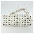 Bolsa Tote MCM Vicetos Logogram PVC Branco Ouro Auth 178496 Dourado - vista 9