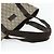 Borsa Tote GUCCI GG Supreme in PVC Beige Argento 141624 Auth 178059 - vista 7