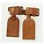 LOUIS VUITTON Powanie Name Tag Leather 10set Beige LV Auth 167217 - vista 4