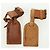 LOUIS VUITTON Powanie Name Tag Leather 10set Beige LV Auth 167217 - vista 6