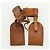 LOUIS VUITTON Powanie Name Tag Leather 10set Beige LV Auth 167217 - vista 7