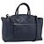 Borsa BALLY in pelle 2way Navy Silver Auth 178127 Argento Blu navy