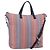 PRADA Hand Bag Canvas Leather 2way Multicolor Silver Auth ka4243 Silvery Multiple colors