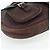 Borsa a tracolla PRADA in pelle marrone argento Auth 178118A - vista 14