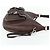 Borsa a tracolla PRADA in pelle marrone argento Auth 178118A - vista 4