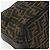 Bolso de Mano FENDI Zucca Canvas Negro Marrón Auth bs34606 Castaño - vista 10