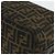 Bolso de Mano FENDI Zucca Canvas Negro Marrón Auth bs34606 Castaño - vista 14