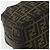 Bolso de Mano FENDI Zucca Canvas Negro Marrón Auth bs34606 Castaño - vista 15
