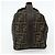 Bolso de Mano FENDI Zucca Canvas Negro Marrón Auth bs34606 Castaño - vista 4