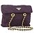 Borsa Tote con Catena PRADA Nylon Viola Oro Auth 178202 D'oro Porpora