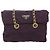 Borsa Tote con Catena PRADA Nylon Viola Oro Auth 178202 D'oro Porpora - vista 13