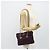 Borsa Tote con Catena PRADA Nylon Viola Oro Auth 178202 D'oro Porpora - vista 23