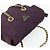 Borsa Tote con Catena PRADA Nylon Viola Oro Auth 178202 D'oro Porpora - vista 6