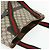 Borsa Tote GUCCI GG Supreme Web Sherry Line PVC Beige Red 16 002 4487 Auth 177774 - vista 6