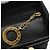Céline Borsa a mano CELINE Circle Nylon Nero Oro Auth 177318A D'oro - vista 10