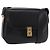 Céline Bolsa de Ombro CELINE em Couro Preto com Detalhes Dourados Auth 178275