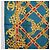 CHANEL Seidentuch Ketten-Accessoire-Muster Blau CC Authentisch am11561A - Ansicht 16