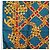 CHANEL Seidentuch Ketten-Accessoire-Muster Blau CC Authentisch am11561A - Ansicht 5