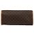 Céline Pochette CELINE Macadam Canvas PVC Cuero Marrón Oro Auth 177871A Castaño Dorado - vista 2