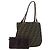 Borsa a Mano FENDI Zucca Canvas Nero Marrone Auth bs34584