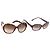 Chloé Gafas de sol Chloe de plástico 2 Set Brown Bordeaux Auth BA12498 Castaño Burdeos
