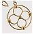LOUIS VUITTON Blue Me Charm metal Gold M67931 LV Auth bs34872 D'oro - vista 3