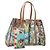 PRADA Handtasche aus Vinyl Multicolour Silber Auth YKZ1299A Mehrfarben