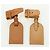 LOUIS VUITTON Powanie Name Tag Leather 10set Beige LV Auth 167221 - vista 5