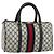 Borsa GUCCI GG Supreme Sherry Line PVC Blu Navy Oro 39 02 007 Auth 177794 D'oro