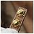 Borsa a Spalla Miu Miu in Pelle Marrone Oro Auth 177730A D'oro - vista 10