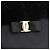Borsa Salvatore Ferragamo Vala in pelle nera e oro Auth ka4181A Nero D'oro - vista 17