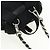 Borsa a Spalla con Catena PRADA Nylon Nero Argento Auth AMZ520M - vista 22
